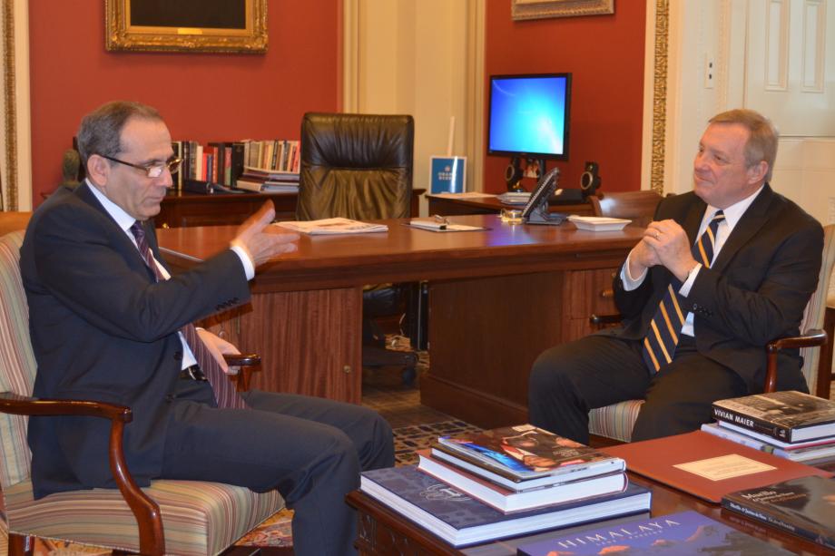 U.S. Senator Dick Durbin (D-IL) met with Egyptian Ambassador Mohamed M. Tawfik.